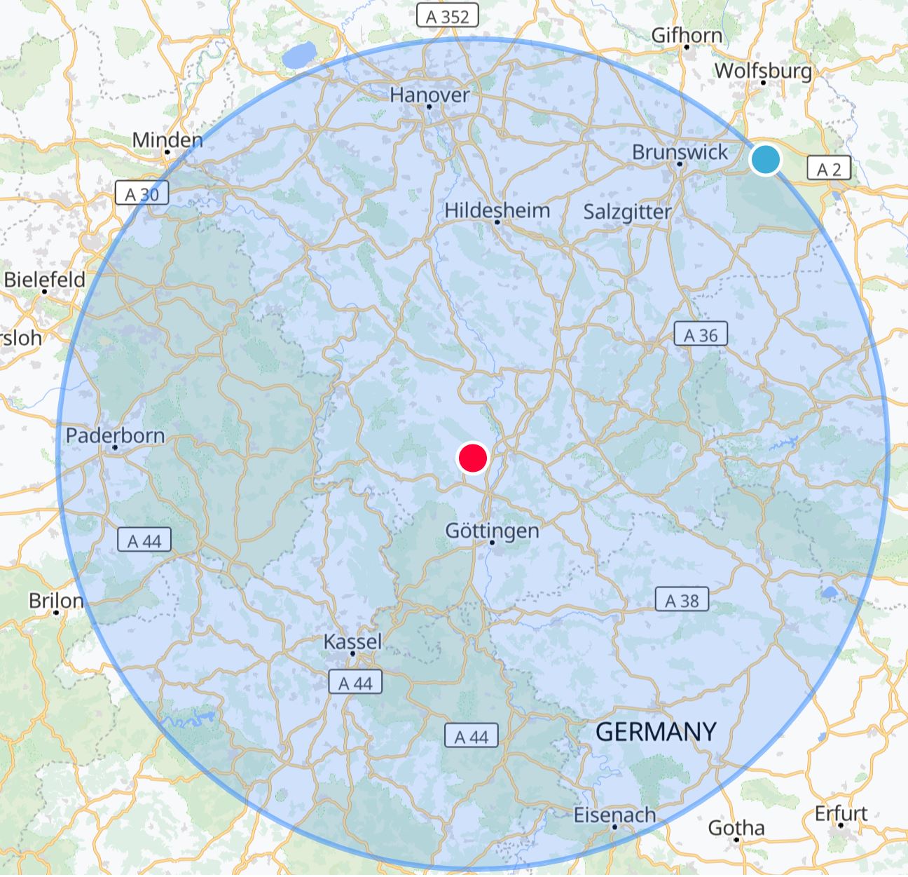 dachdecker-goettingen-einzugsgebiet-firma-bock Das Einzugsgebiet der Firma Bock beträgt etwa 75 bis 90 Kilometer rund um Moringen in der Nähe von Göttingen